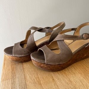 Coclico Leather Wedge Sandal